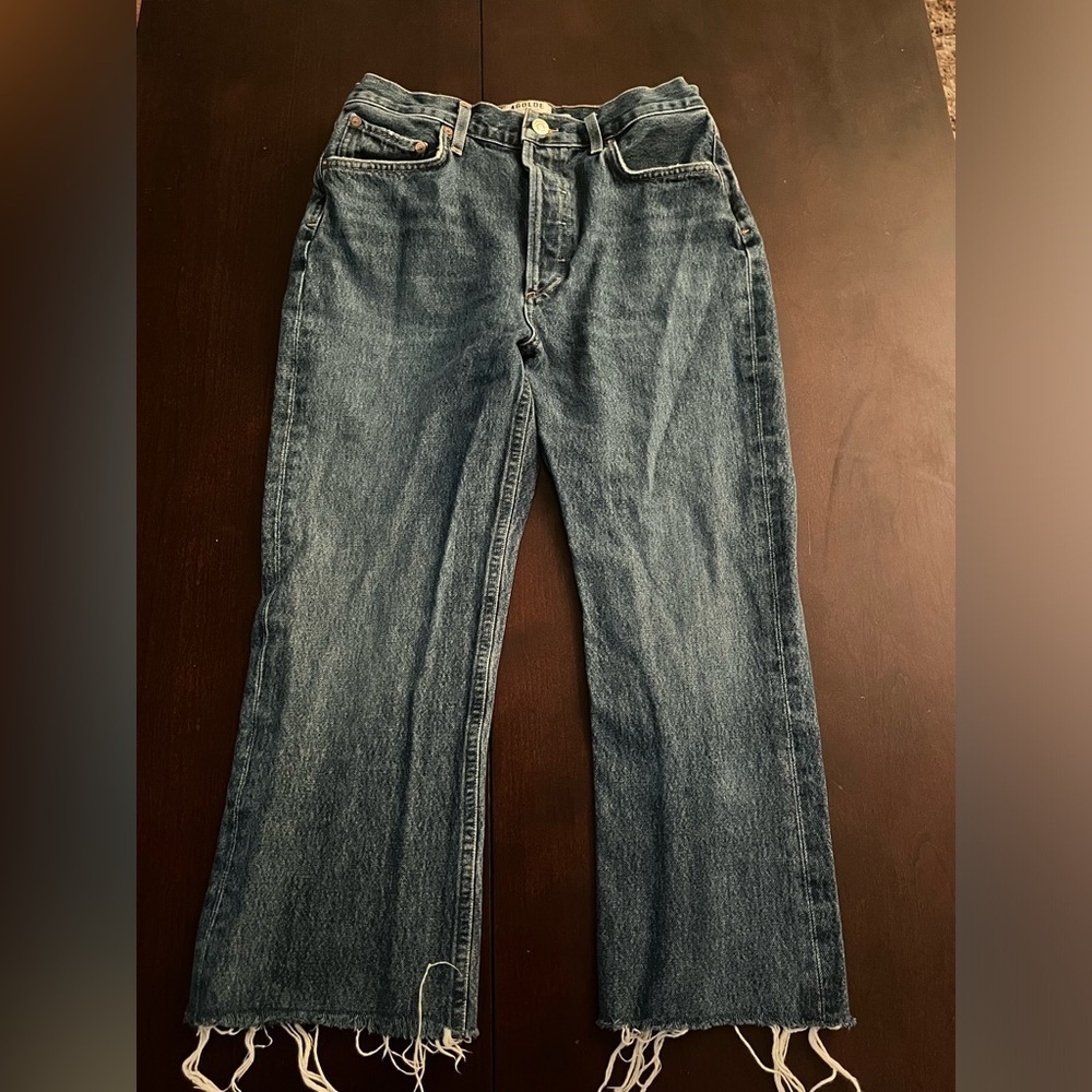 Agolde Loose Fit Cropped Jeans